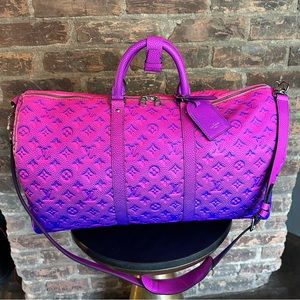 Louis Vuitton Keepall Bandouliere Limited Edition Illusion Monogram Taurillon 50